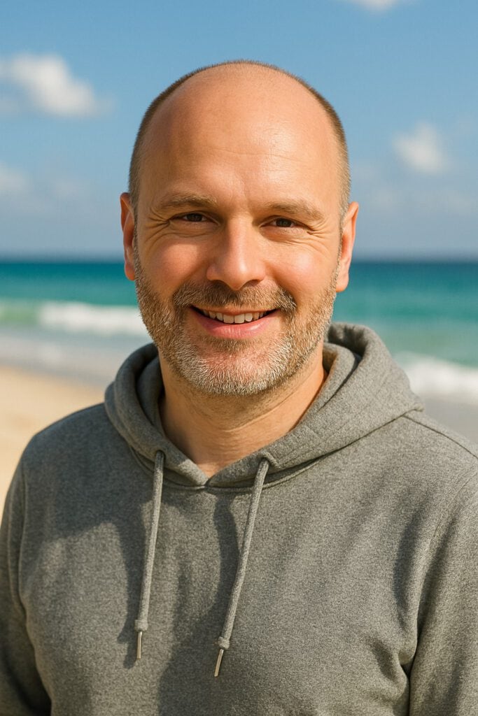 Christian Schaefer – Gründer und Inhaber von PromoConnect im Urlaub am Meer.